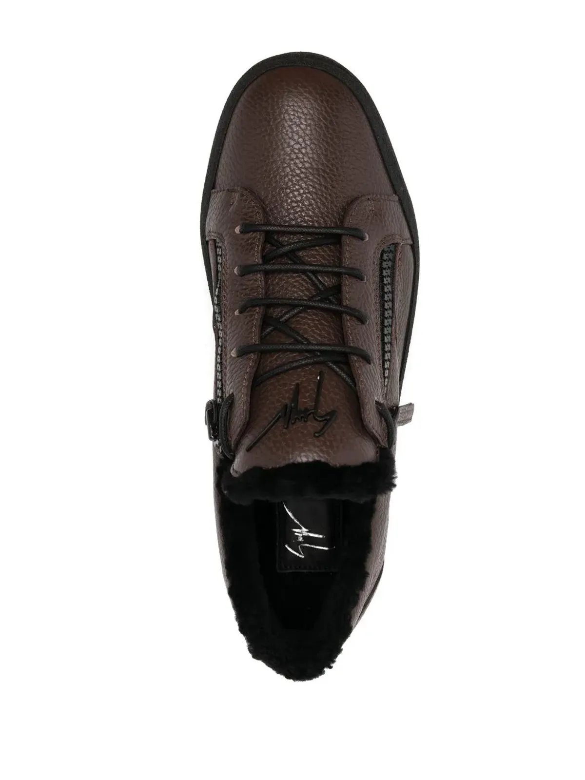 Giuseppe Zanotti レザー ローカットスニーカー - Brown - 画像4