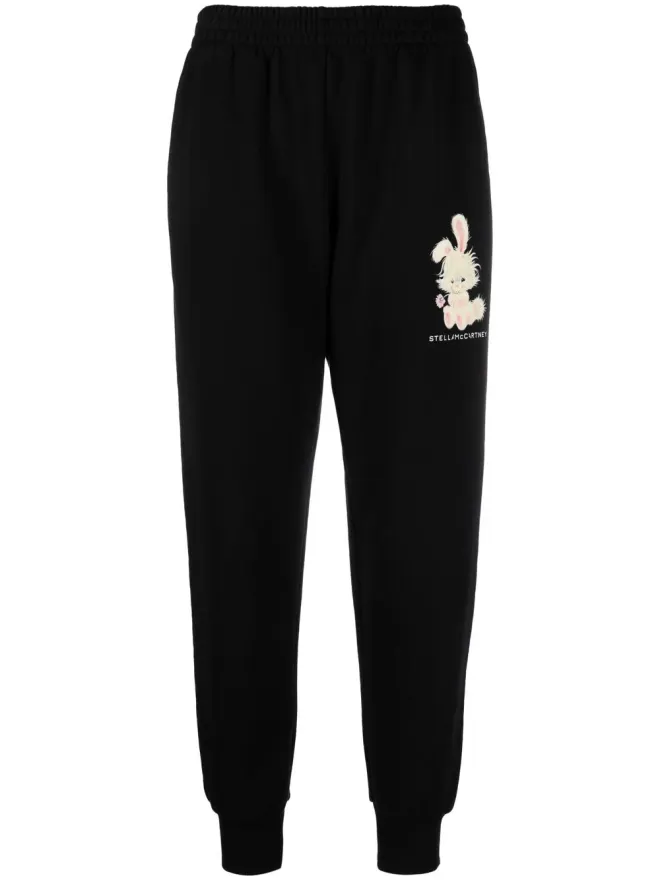 Stella McCartney Stella McCartney グラフィックプリント テーパード トラックパンツの商品画像
