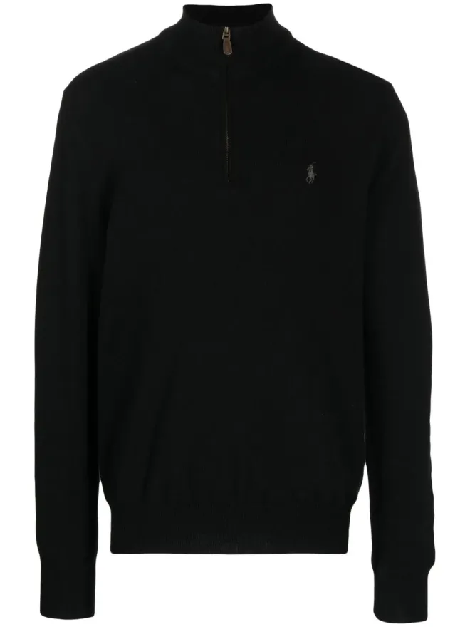 Polo Ralph Lauren Polo Ralph Lauren ポロポニーハーフジップジャンパー ブラックの商品画像