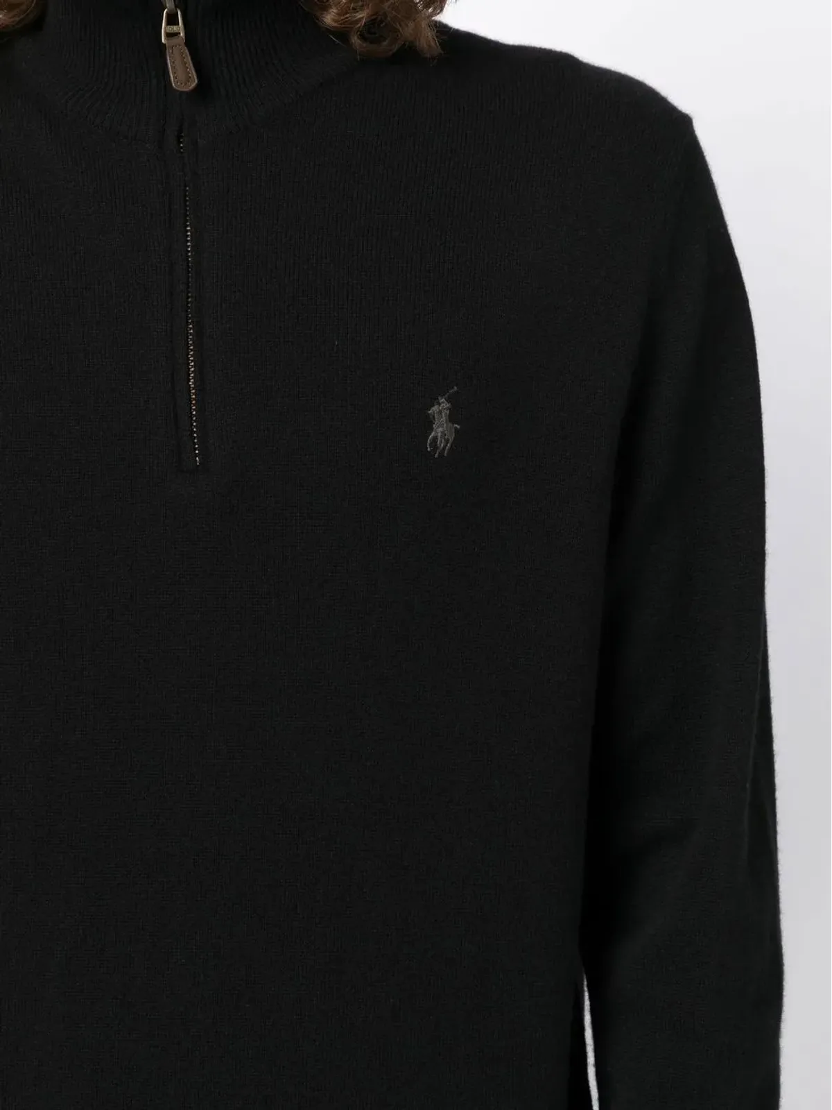 Polo Ralph Lauren ポロポニーハーフジップジャンパー ブラック - 画像5