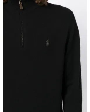 Polo Ralph Lauren ポロポニーハーフジップジャンパー ブラック - サムネイル5