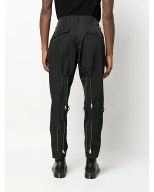 The Power For The People ジップディテール ドロップクロッチパンツ - Black - サムネイル4
