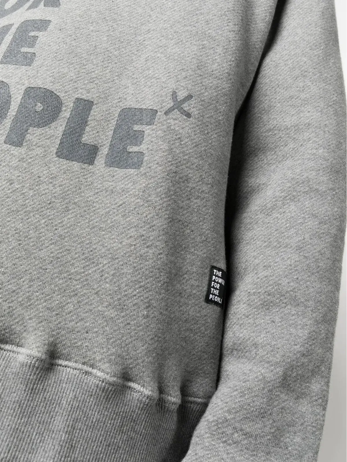 The Power For The People ロゴプリント オーガニックコットン スウェットシャツ - 画像5