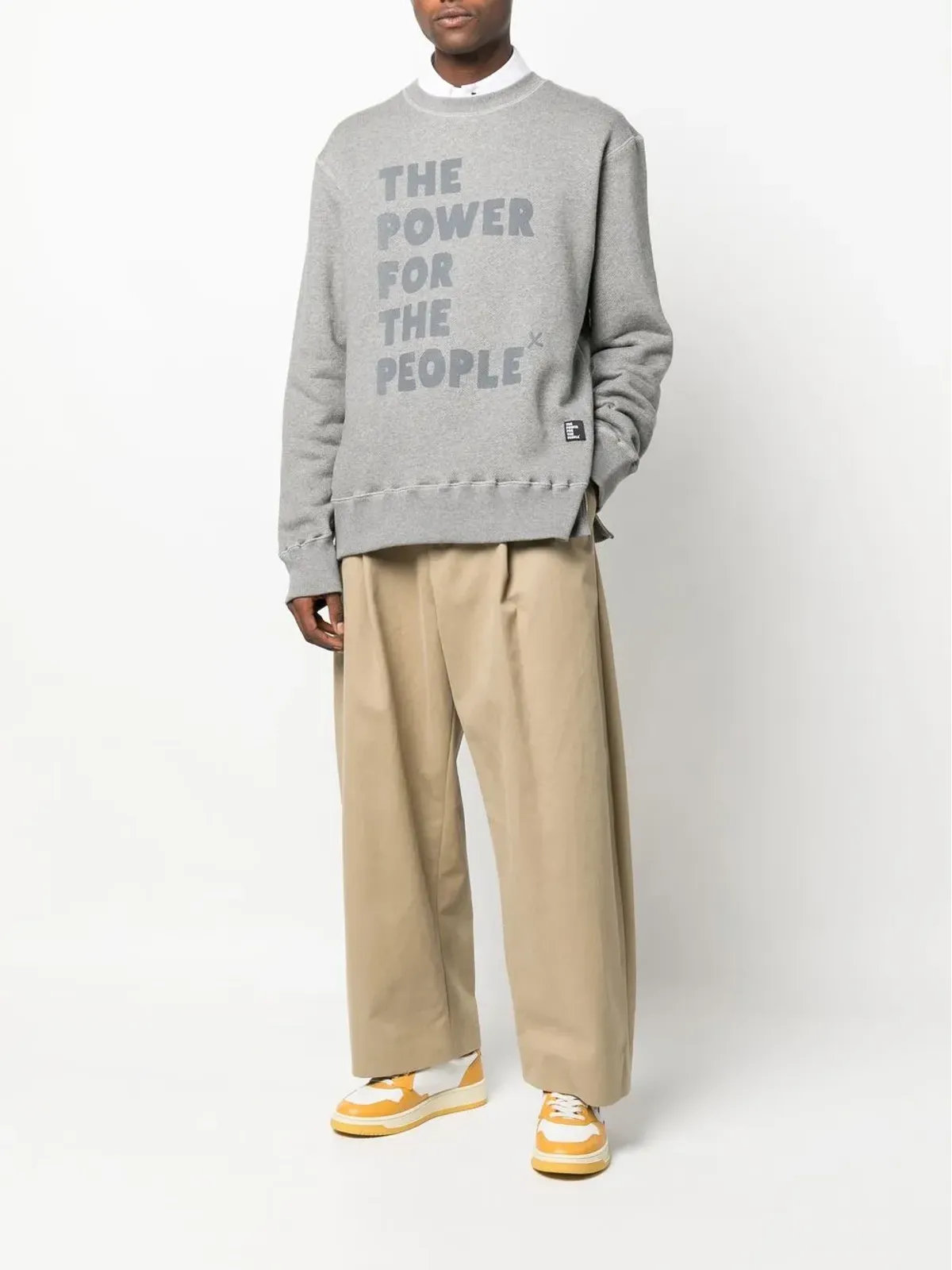 The Power For The People ロゴプリント オーガニックコットン スウェットシャツ - 画像2