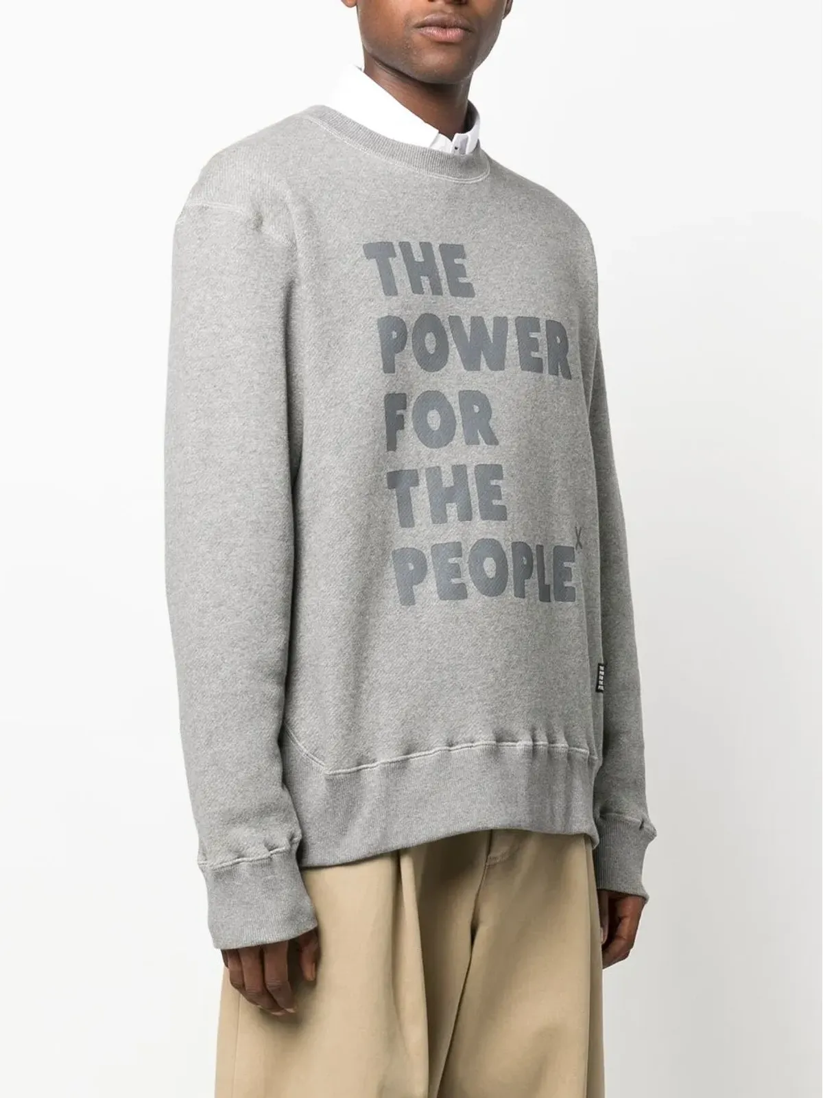 The Power For The People ロゴプリント オーガニックコットン スウェットシャツ - 画像3