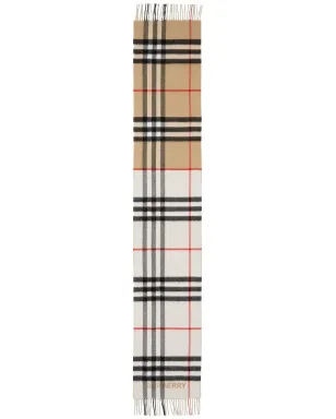 Burberry コントラストチェック カシミアスカーフ - サムネイル1
