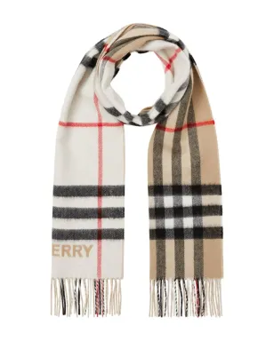 Burberry コントラストチェック カシミアスカーフ - サムネイル2