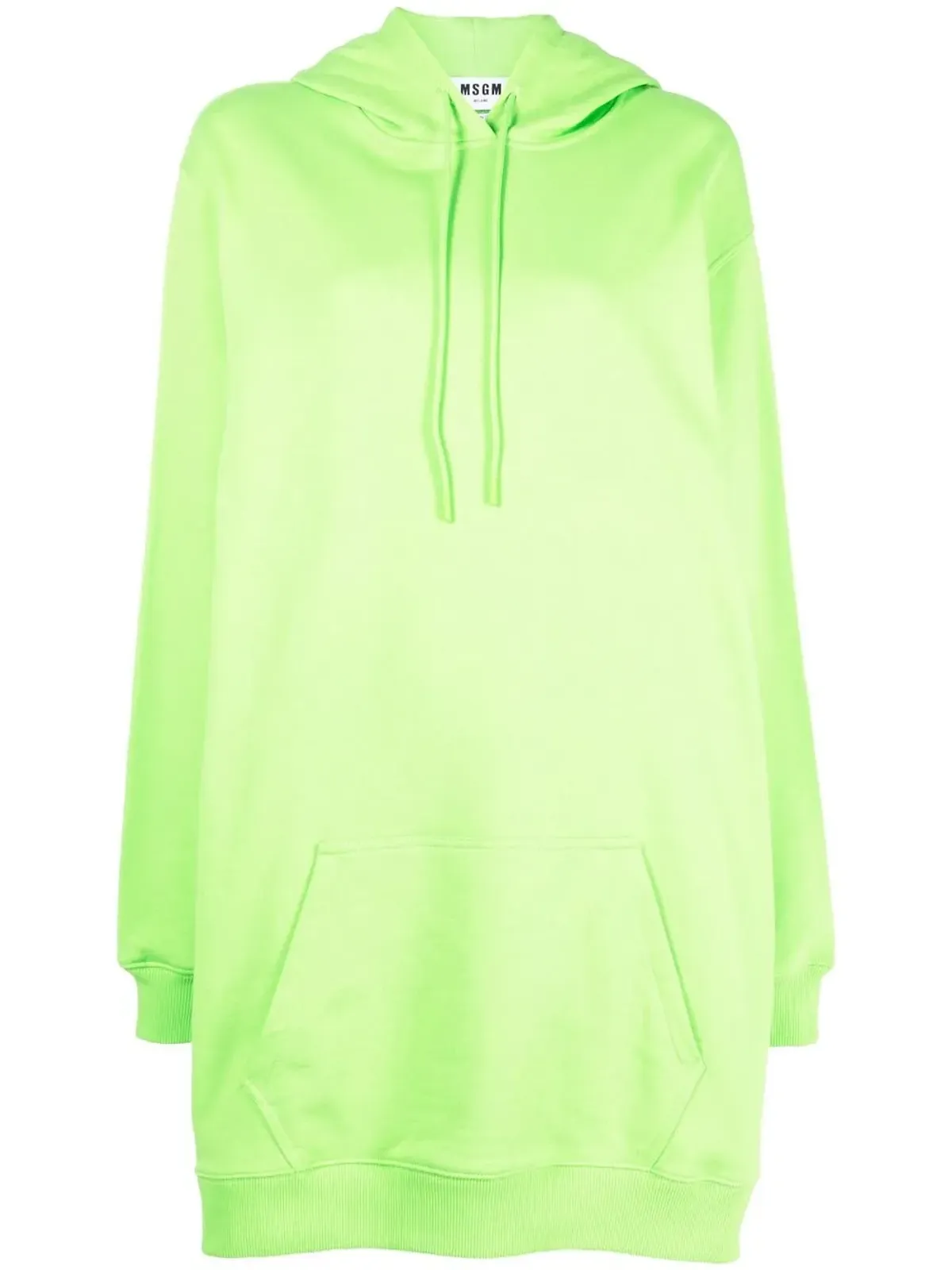 MSGM ロゴプリント フード付きジャンパードレス - 画像1