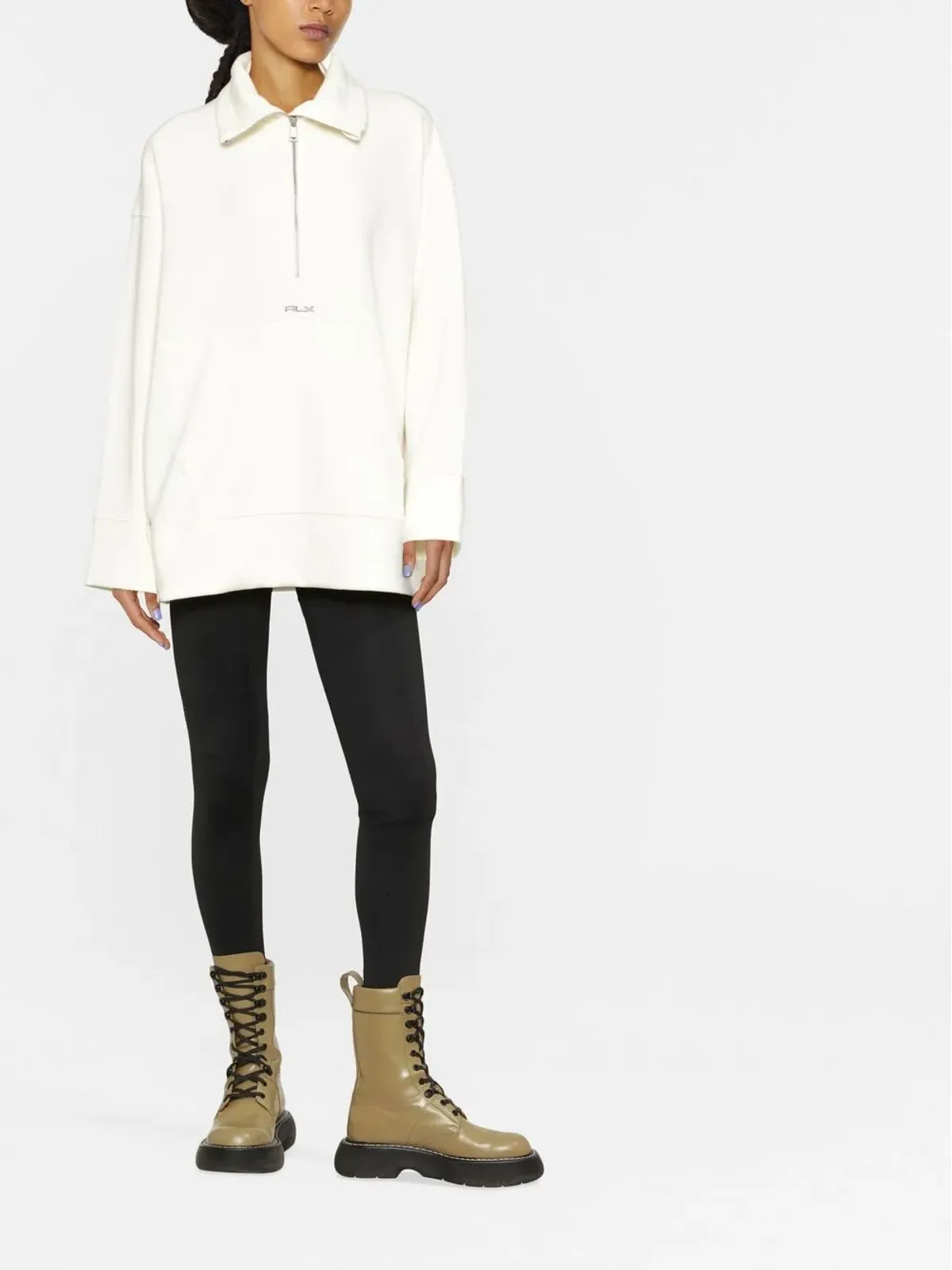 RLX Ralph Lauren オーバーサイズ クォータージップ スウェットシャツ - 画像2