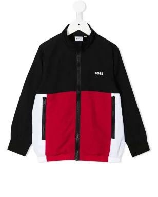 BOSS Kidswear カラーブロック スウェットシャツ ブラック - サムネイル1