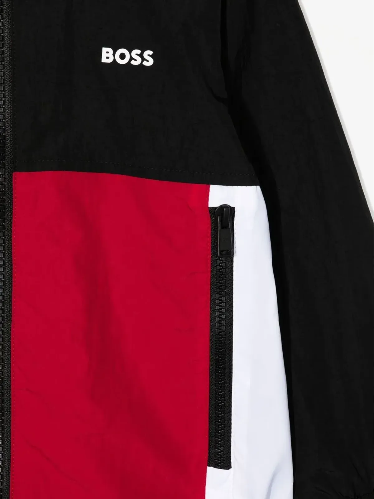 BOSS Kidswear カラーブロック スウェットシャツ ブラック - 画像3
