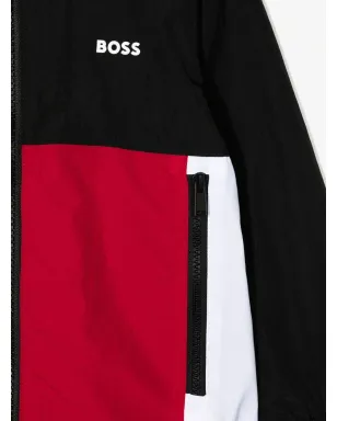 BOSS Kidswear カラーブロック スウェットシャツ ブラック - サムネイル3