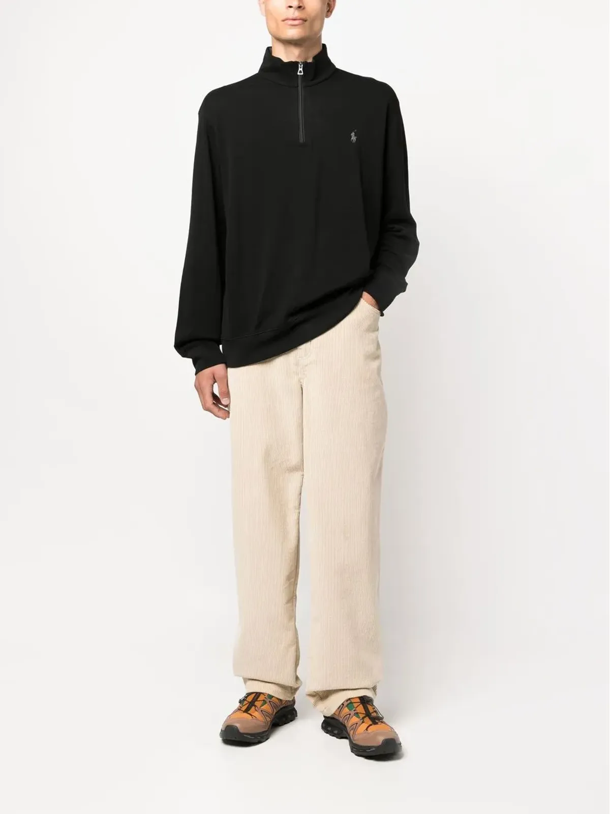 Polo Ralph Lauren ロゴパッチ ハーフジップ プルオーバー - 画像2