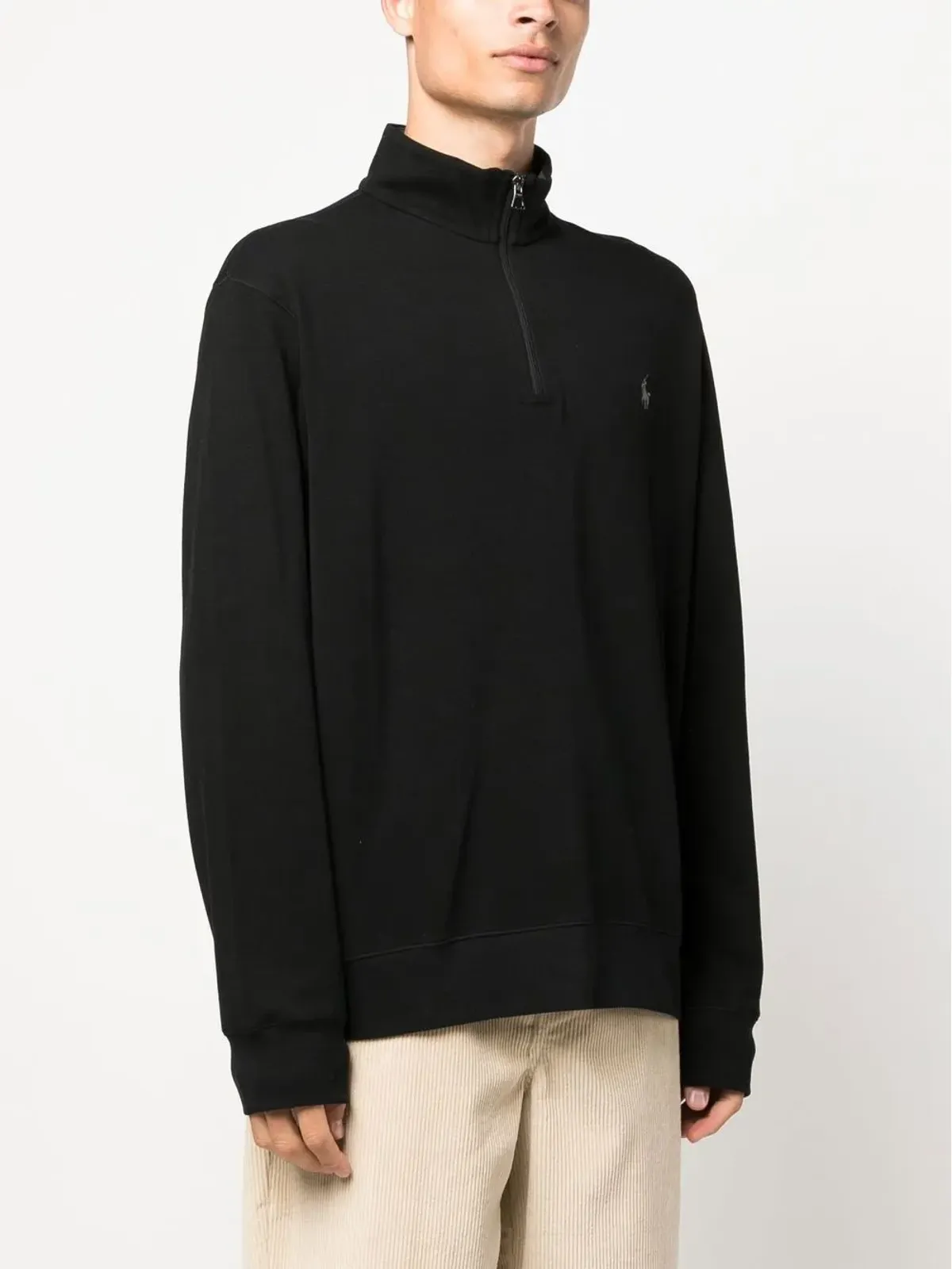 Polo Ralph Lauren ロゴパッチ ハーフジップ プルオーバー - 画像3