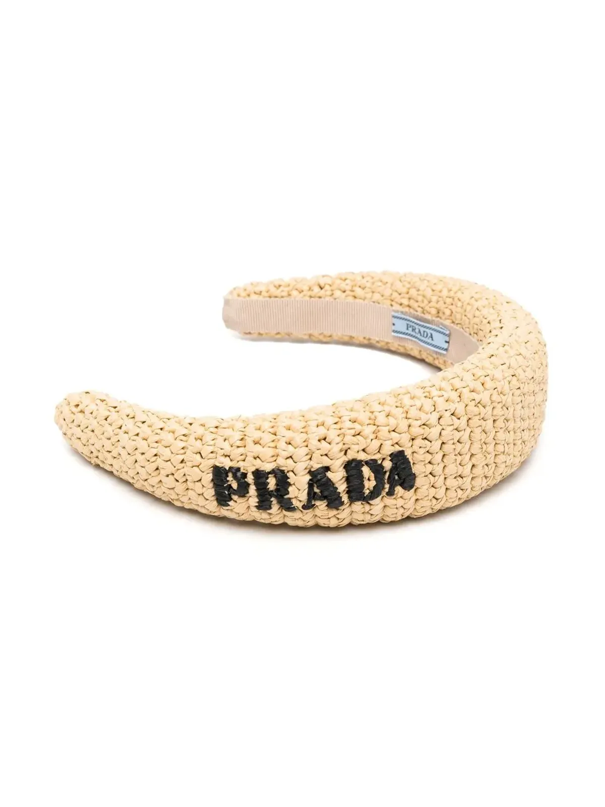 Prada ロゴ刺繍ヘアバンド - 画像2
