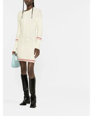 Marine Serre ケーブルニット ウールドレス - サムネイル2