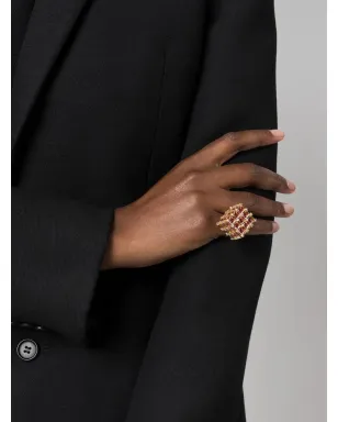 Swarovski Curiosa cocktail ring - Gold - サムネイル2
