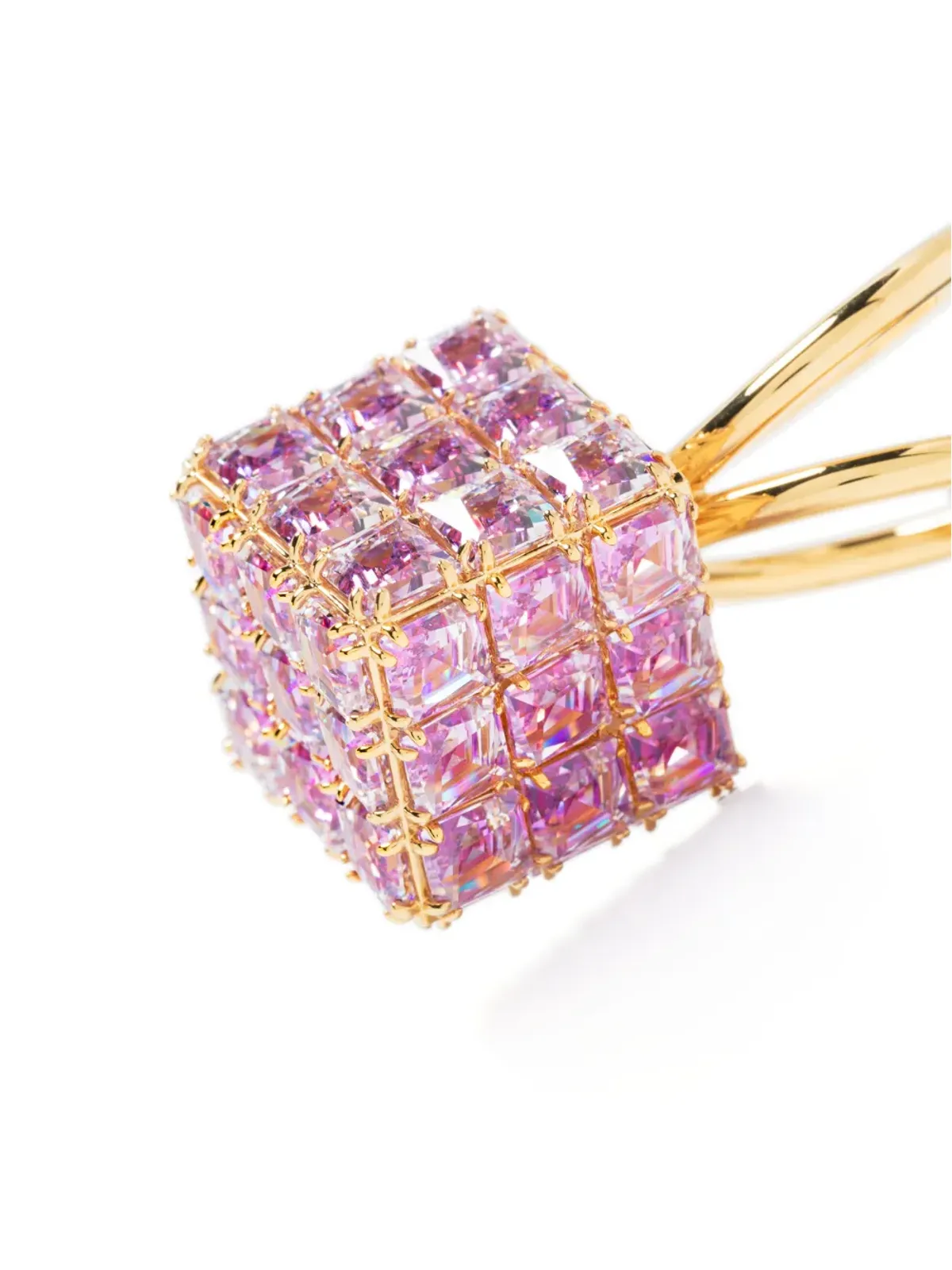 Swarovski Curiosa ダブルバンド カクテルリング - 画像3