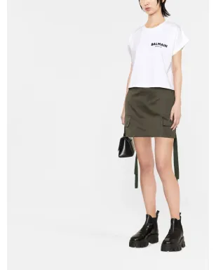 Balmain セクイントロゴ クルーネック Tシャツ - ホワイト - サムネイル2