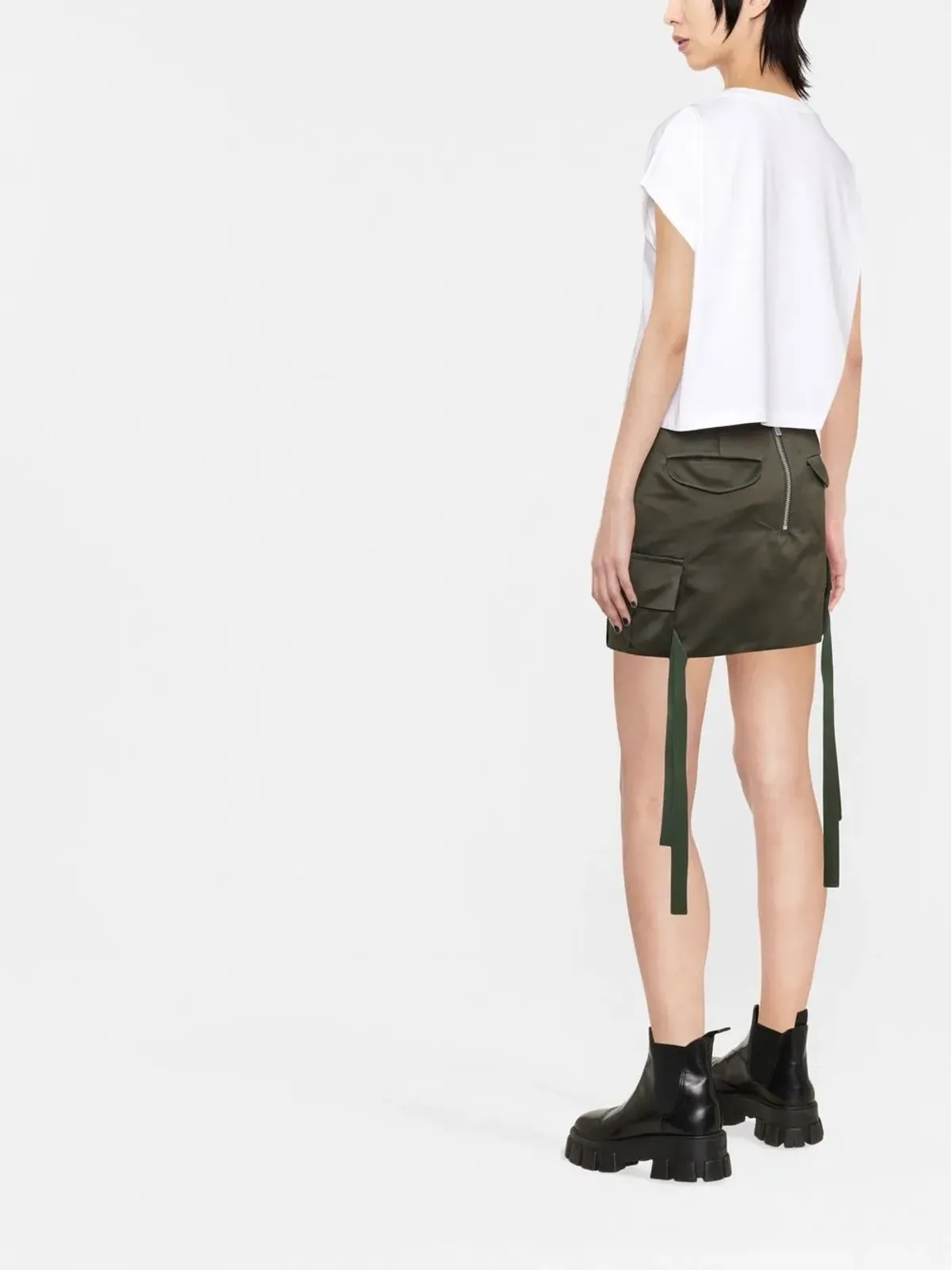 Balmain セクイントロゴ クルーネック Tシャツ - ホワイト - 画像4