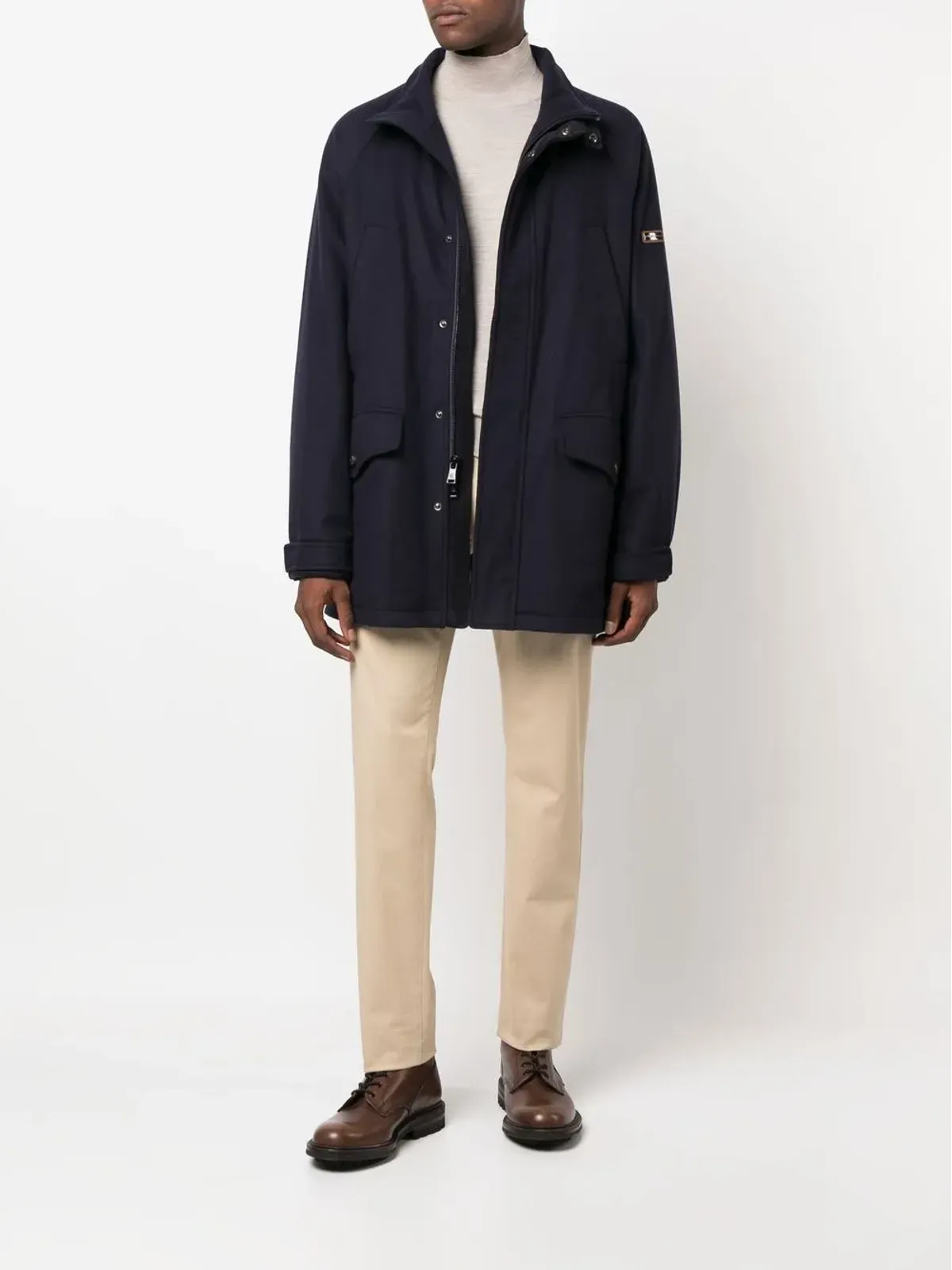 Ralph Lauren Purple Label コットンウール混紡パーカ - 画像2