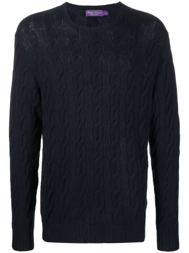 Ralph Lauren Purple Label Ralph Lauren Purple Label ケーブルニット クルーネック セーターの商品画像
