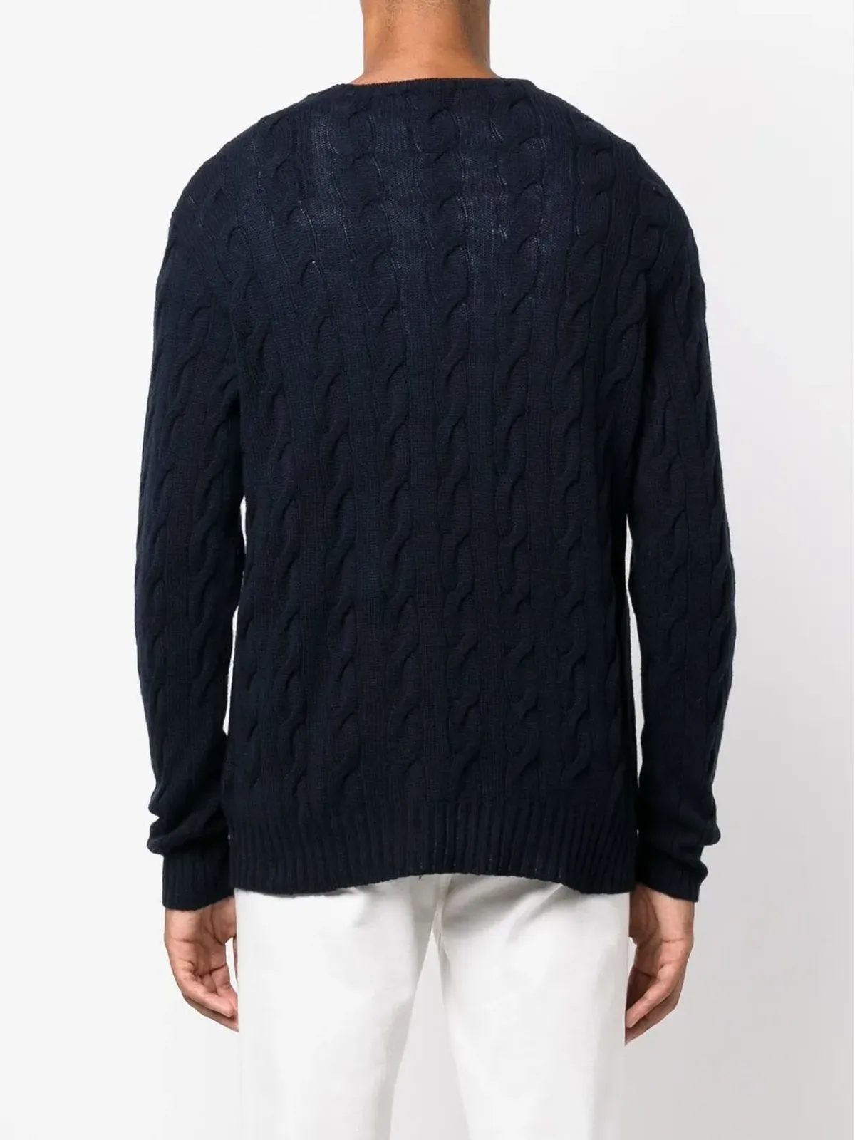 Ralph Lauren Purple Label ケーブルニット クルーネック セーター - 画像4