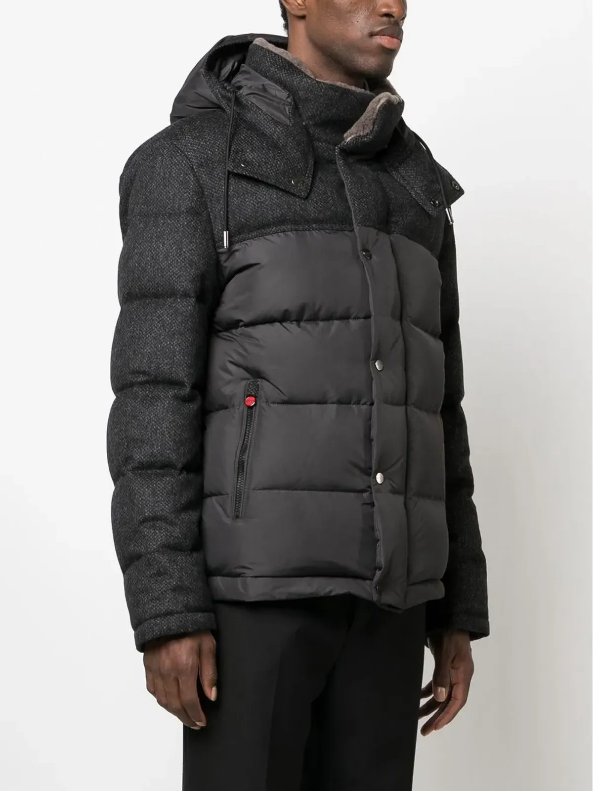 Kiton ハイブリッドフード付きダウンジャケット - 画像3