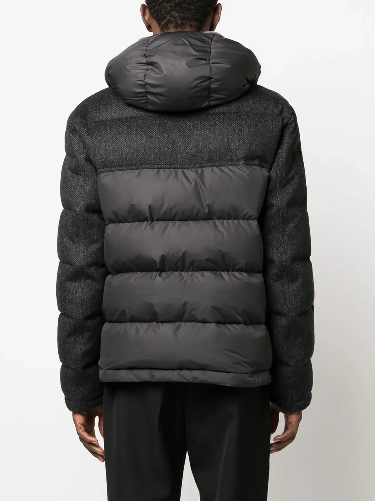 Kiton ハイブリッドフード付きダウンジャケット - 画像4