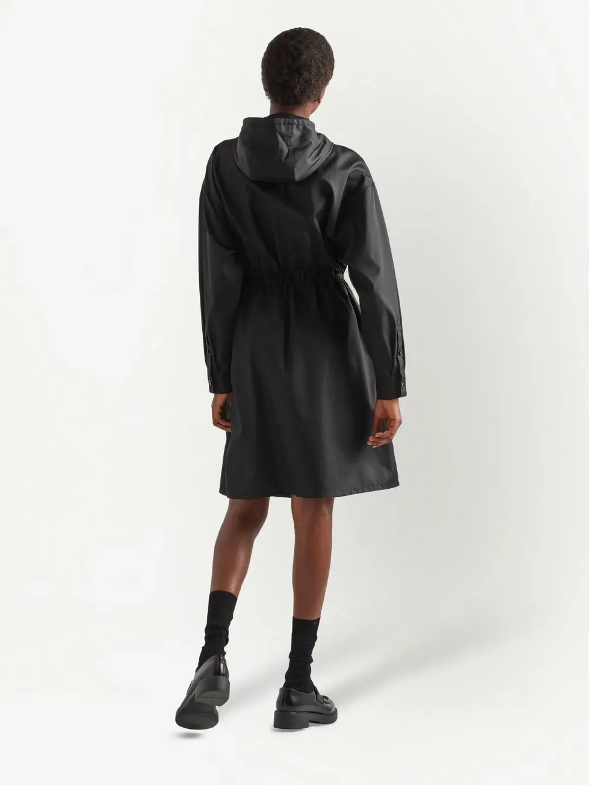 Prada Re-Nylon hooded raincoat - Black - 画像3