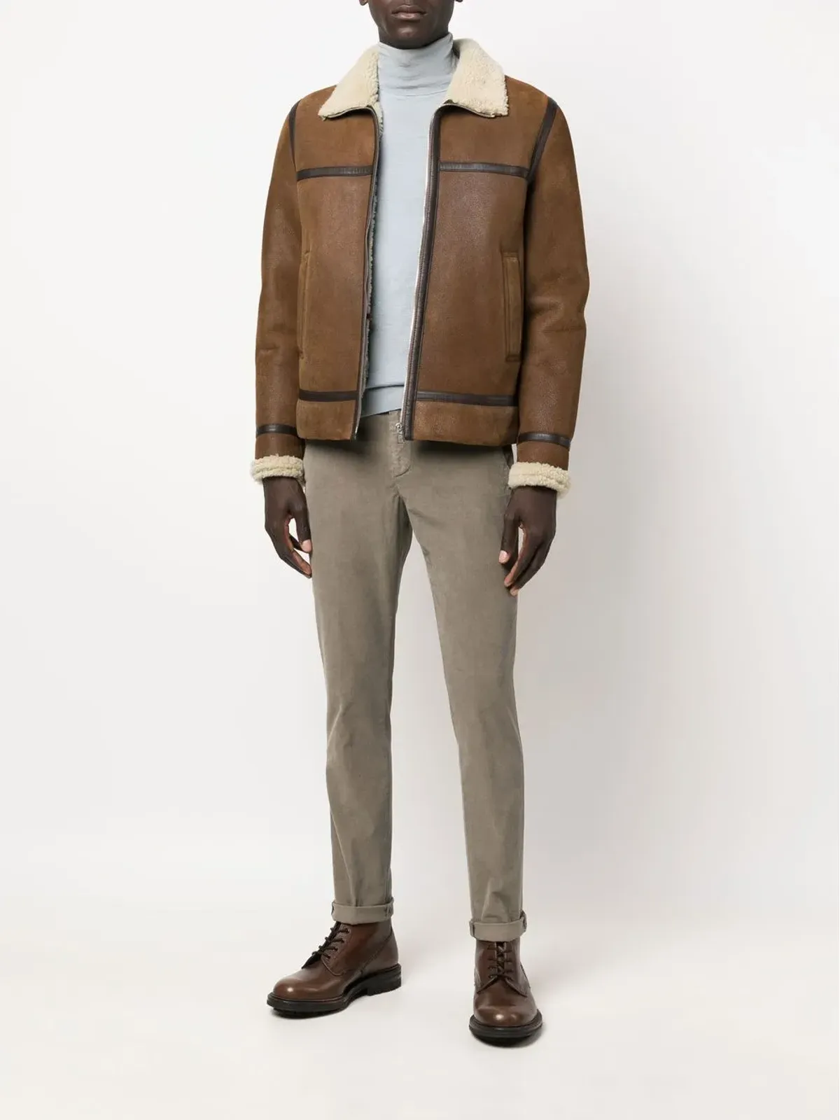 DONDUP Gaubert corduroy trousers - Neutrals - 画像2