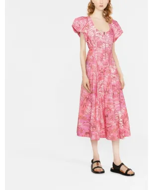 Ulla Johnson ボタニカルプリントのジップアップドレス - サムネイル2