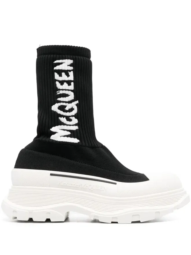 Alexander McQueen Alexander McQueen トレッドソックブーツの商品画像