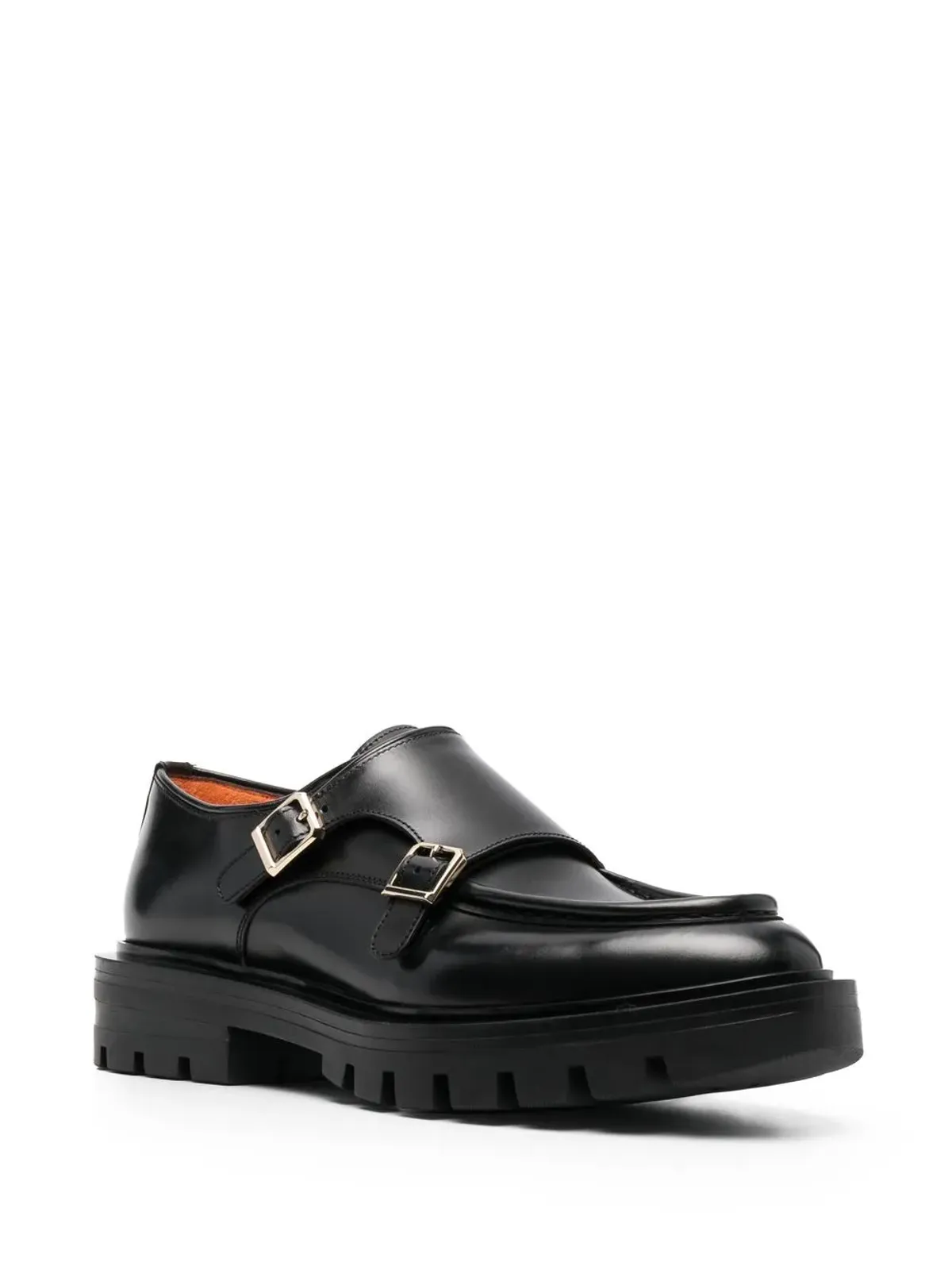 Santoni サイドバックル付きディテール ローファー - 画像2