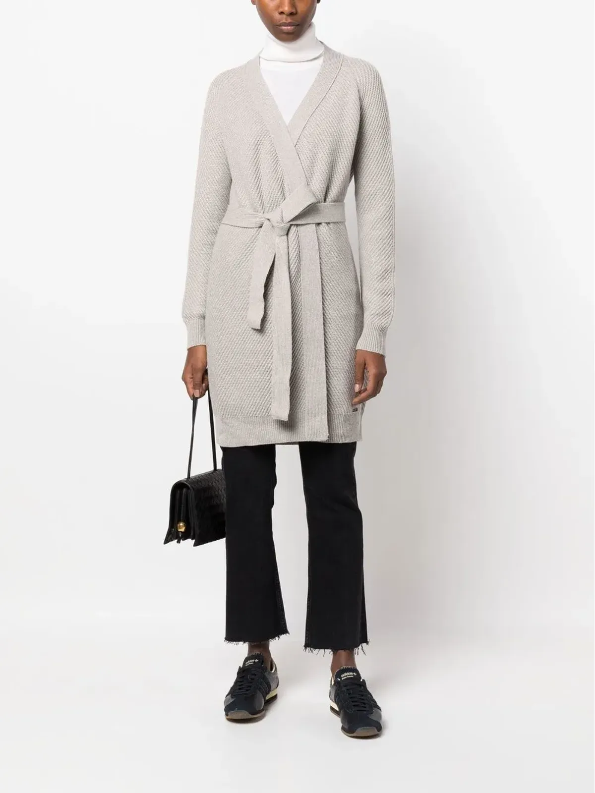 Kiton カシミヤカーディガン（腰紐デザイン） - 画像2
