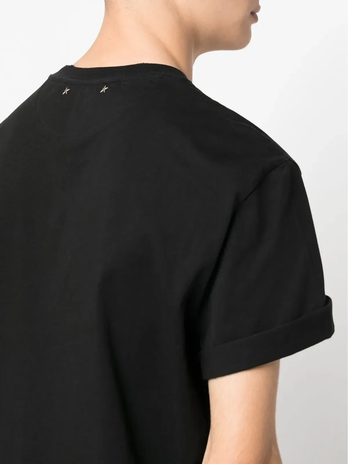 Golden Goose ロールドスリーブTシャツ - ブラック - 画像5