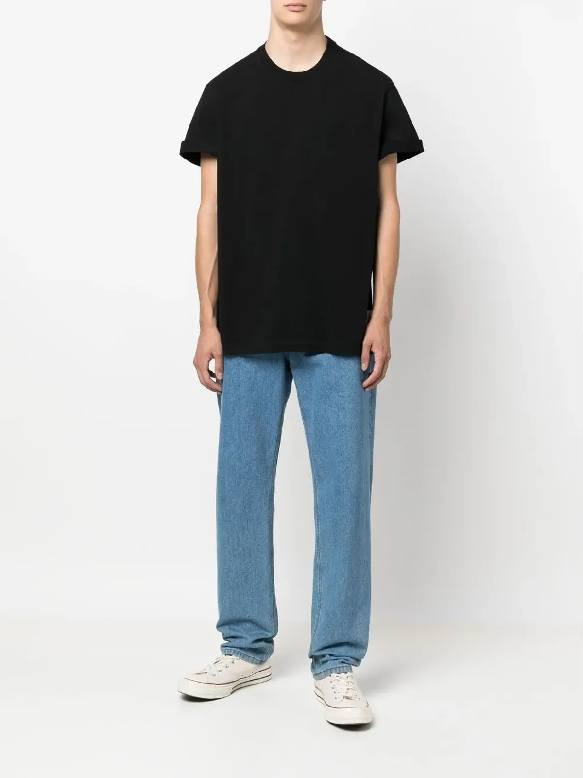 Golden Goose ロールドスリーブTシャツ - ブラック - 画像2