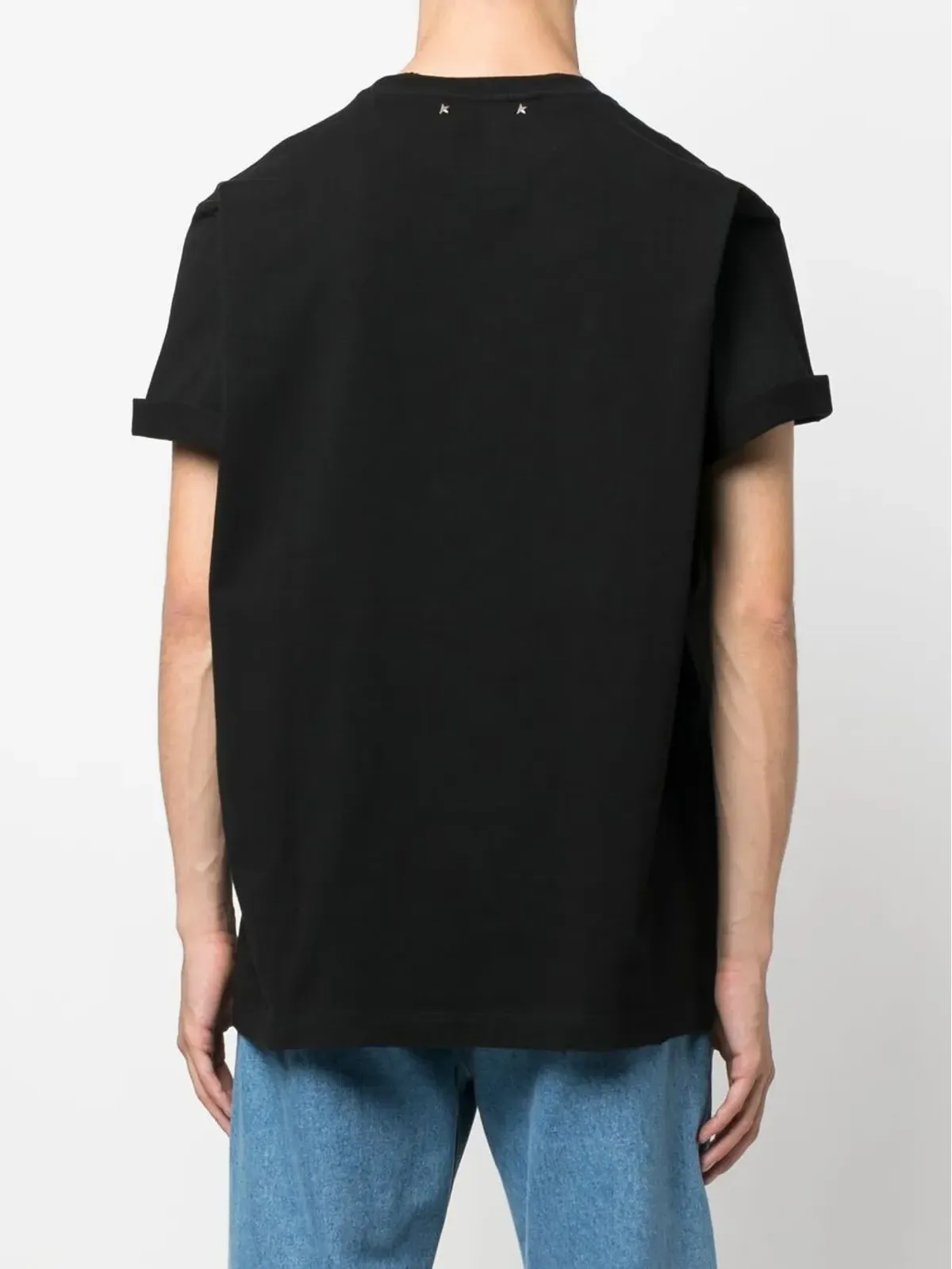 Golden Goose ロールドスリーブTシャツ - ブラック - 画像4