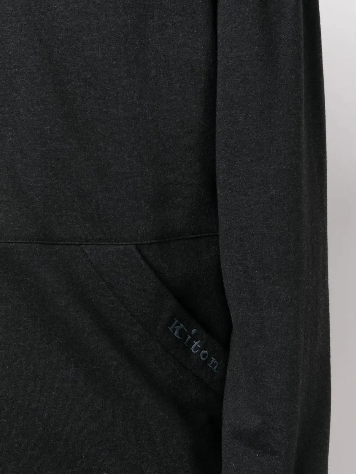 Kiton ジップ付きフードジャケット - ブラック - 画像5