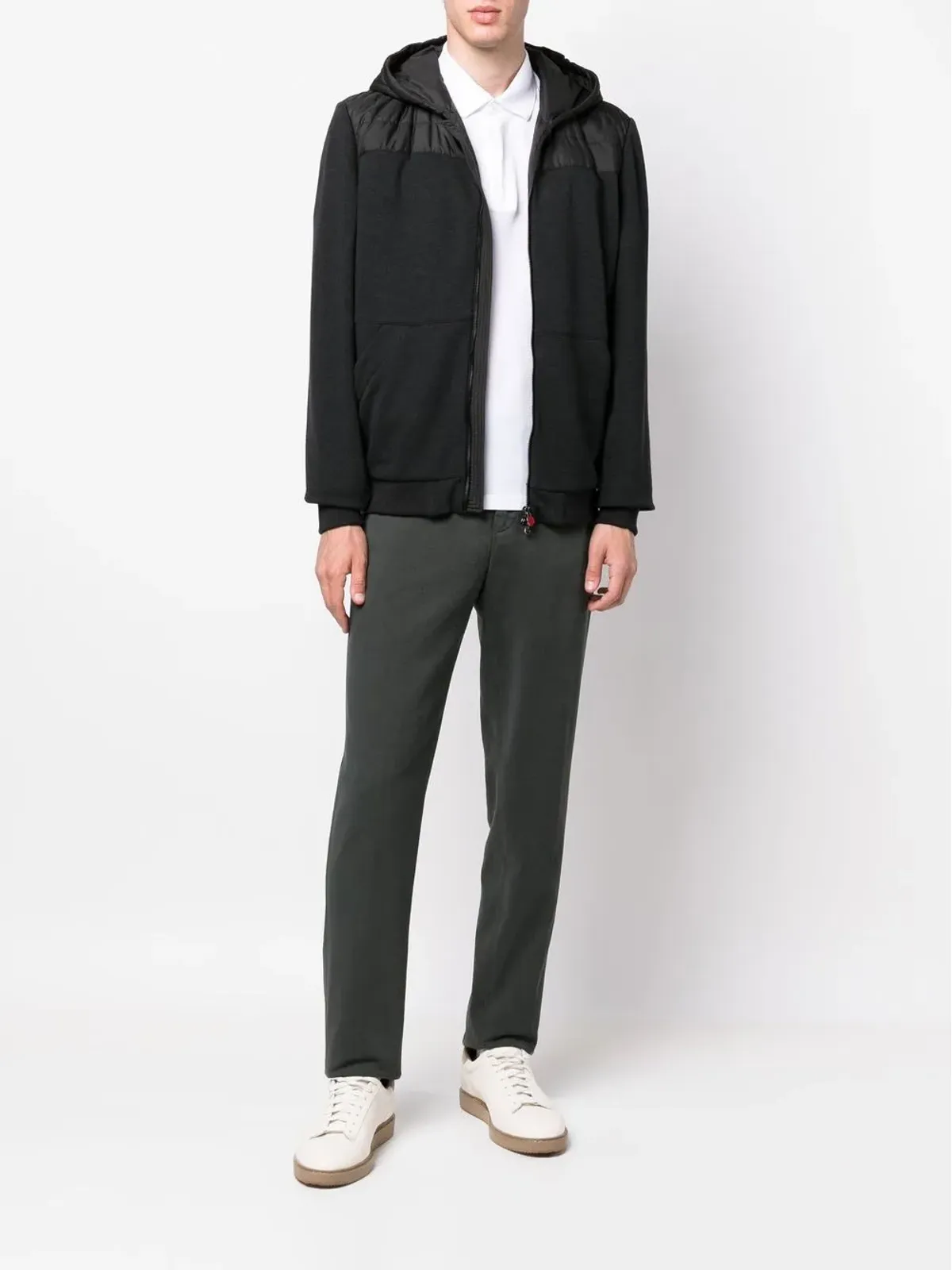 Kiton ジップ付きフードジャケット - ブラック - 画像2