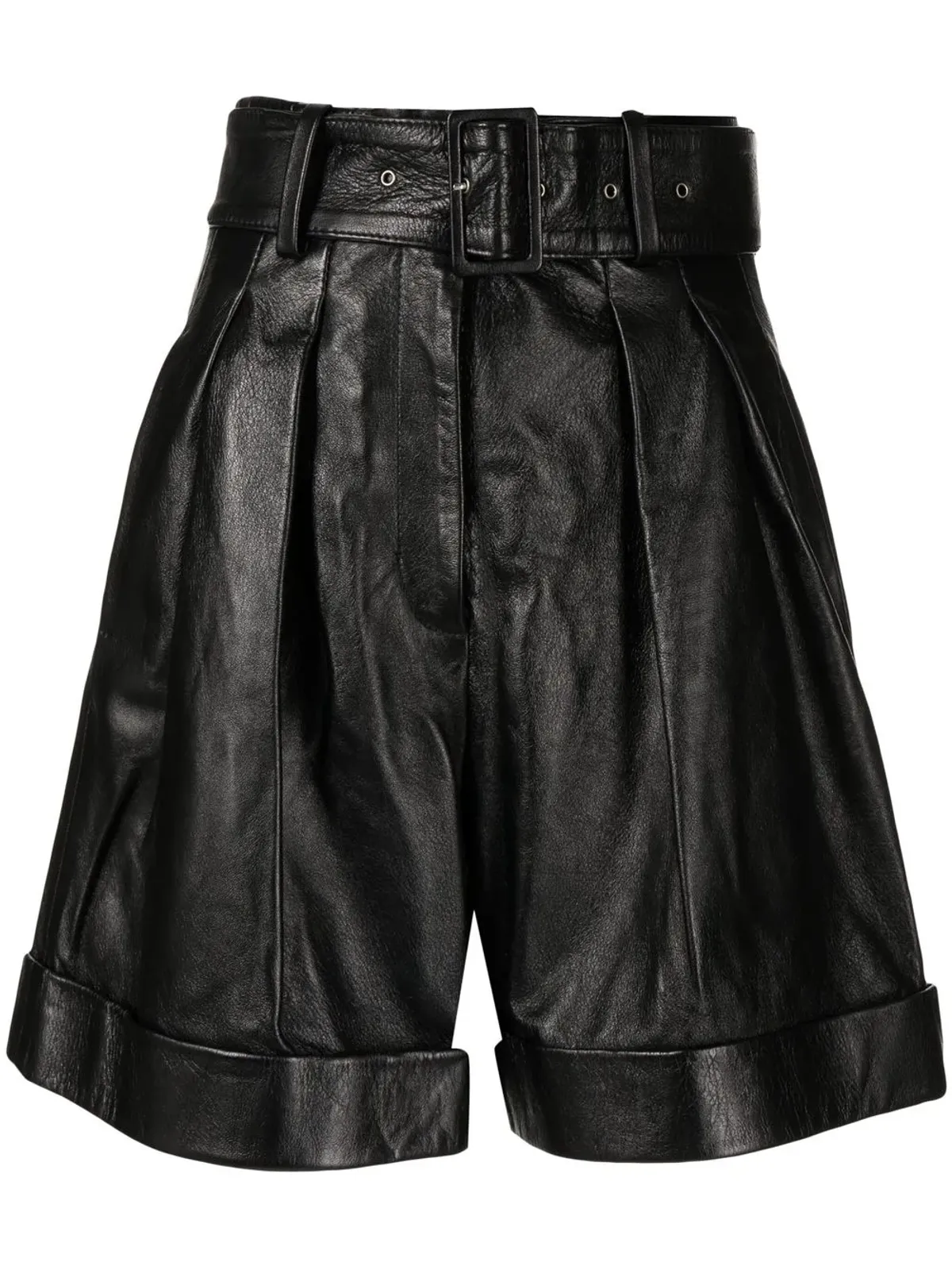 Golden Goose ベルト付きワイドレッグショートパンツ - 画像1