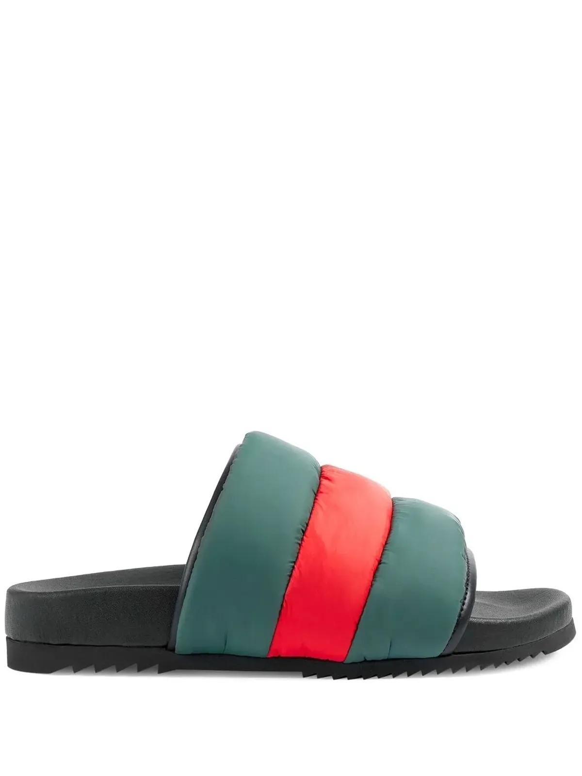 Gucci ウェブストライプ パッド入りスライド - 画像1