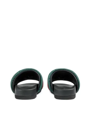 Gucci ウェブストライプ パッド入りスライド - サムネイル3
