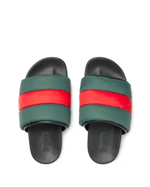 Gucci ウェブストライプ パッド入りスライド - サムネイル4