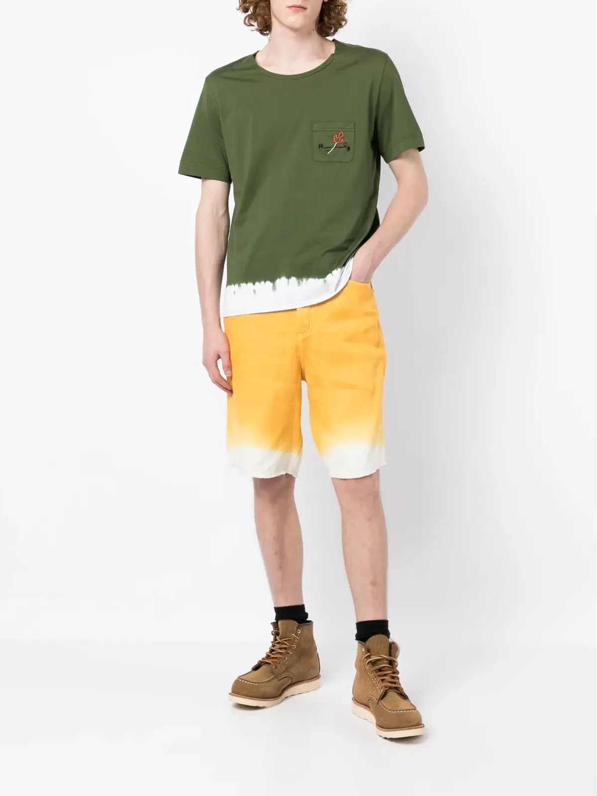 Nick Fouquet ツートーン半袖Tシャツ - 画像2
