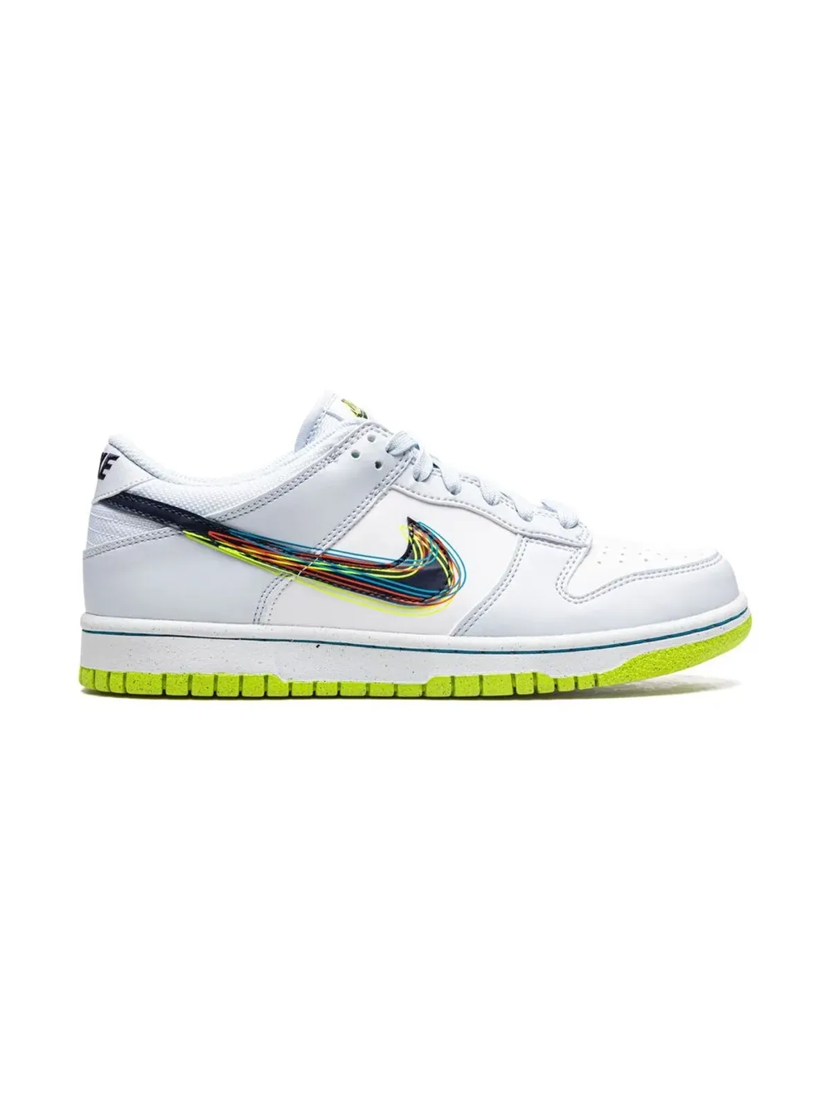 Nike Kids ダンク ロー(3D スウッシュ) スニーカー - White - 画像2