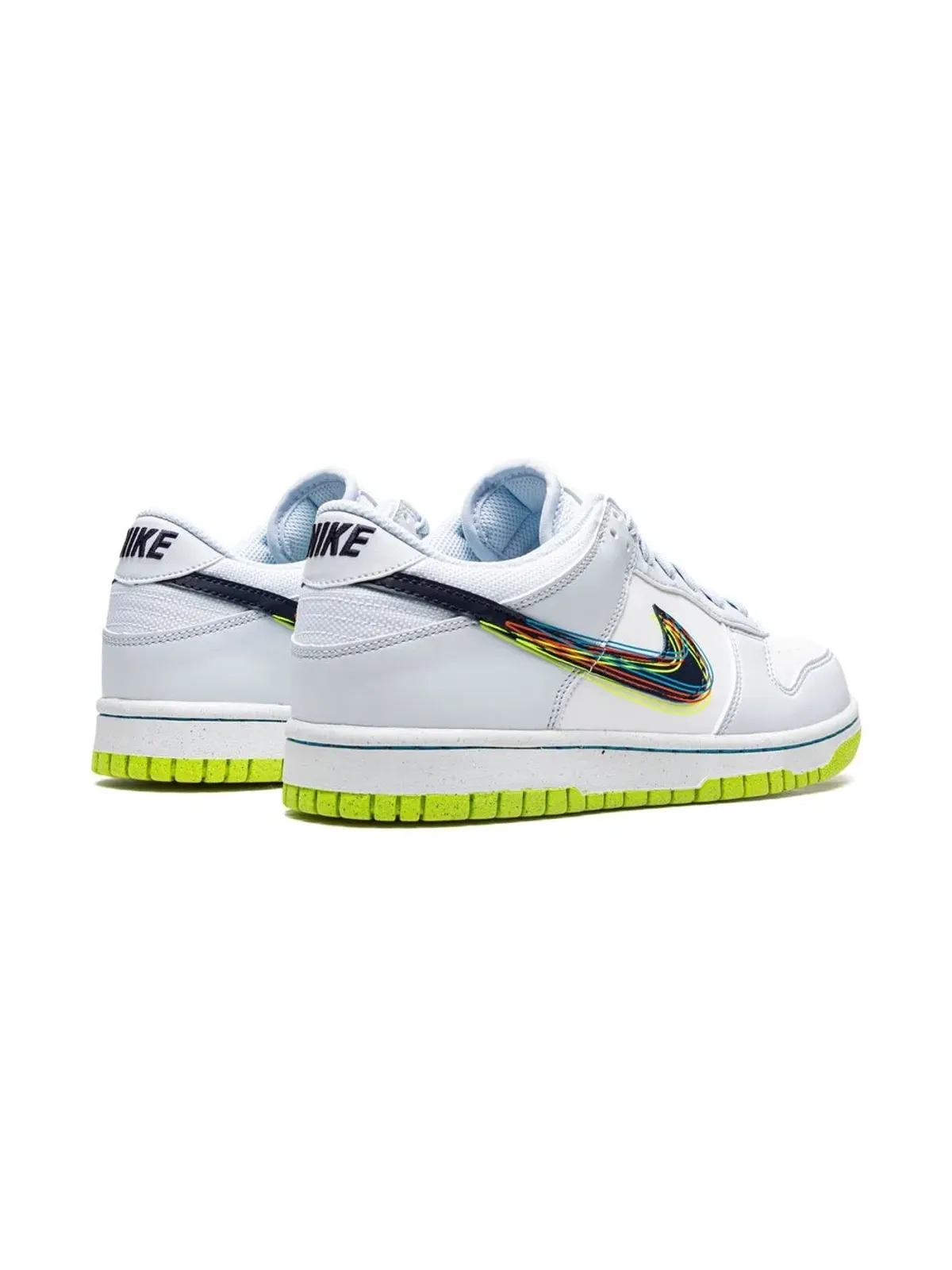 Nike Kids ダンク ロー(3D スウッシュ) スニーカー - White - 画像3