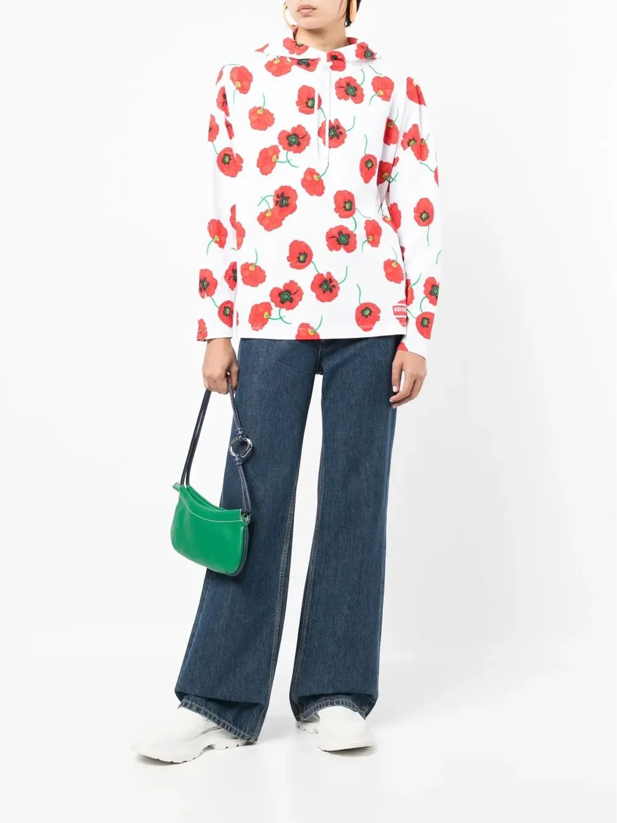 Kenzo ポピー長袖フーディー - 画像2