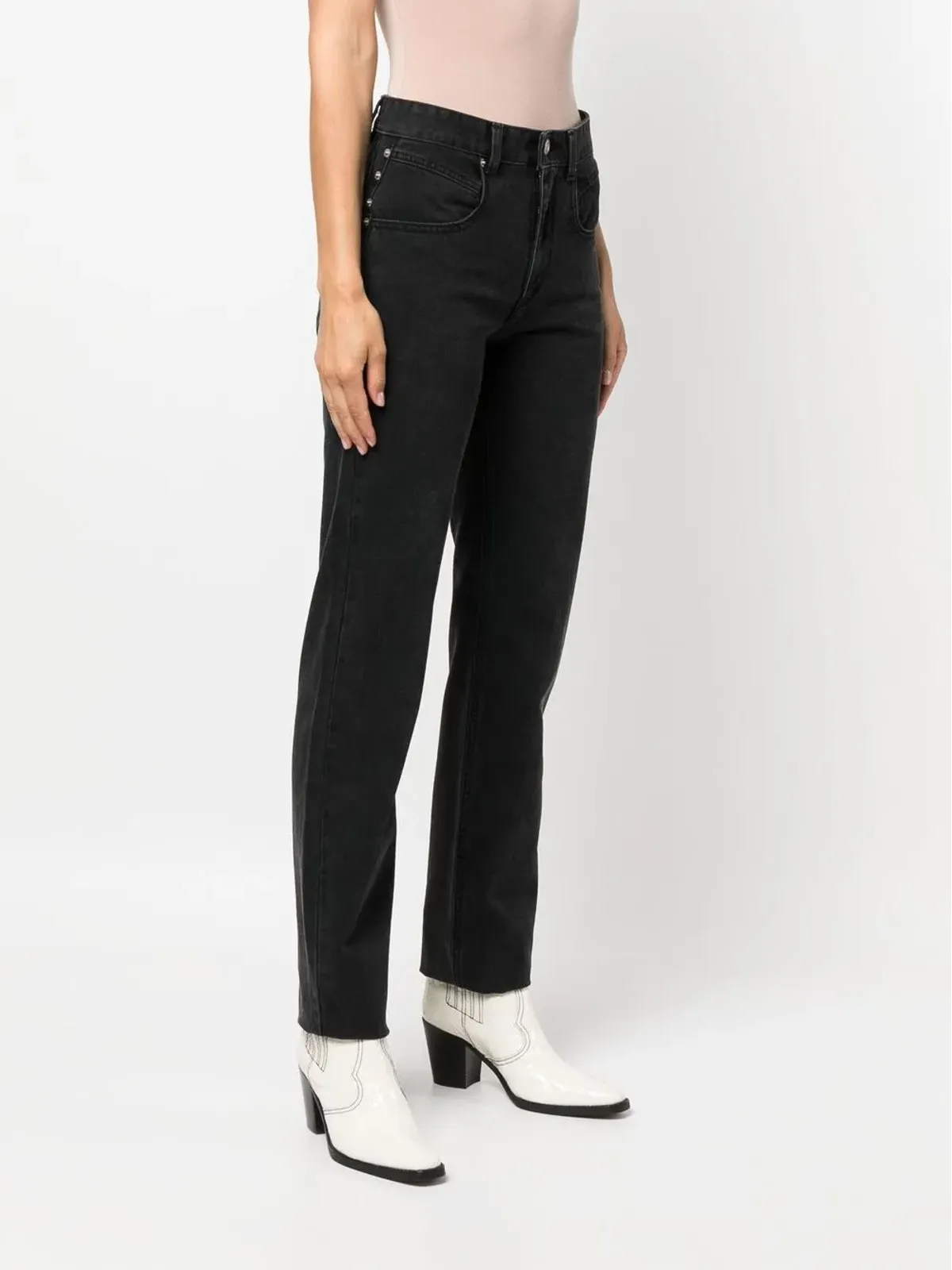 MARANT ÉTOILE Vendelia ストレートジーンズ - ブラック - 画像3