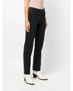 MARANT ÉTOILE Vendelia ストレートジーンズ - ブラック - サムネイル3